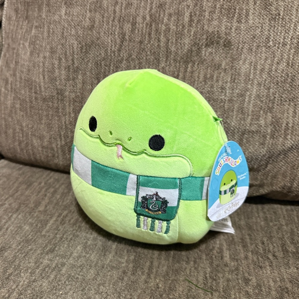 Harry Potter Slytherin Green Snake Plush Squishmallow 8 Inch